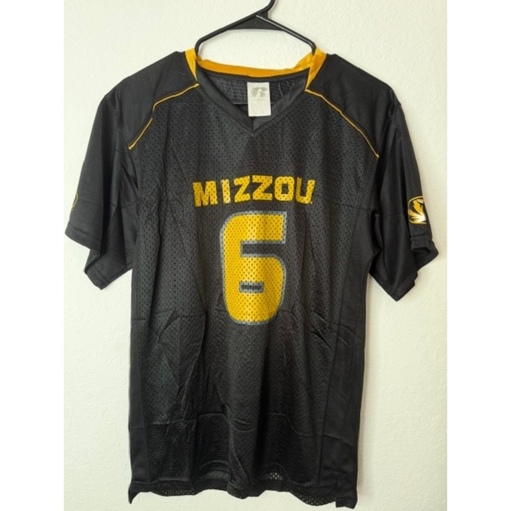 Russell Athletic Mizzou Tigers Football Jersey Youth XL 14/16 Black Mesh 6